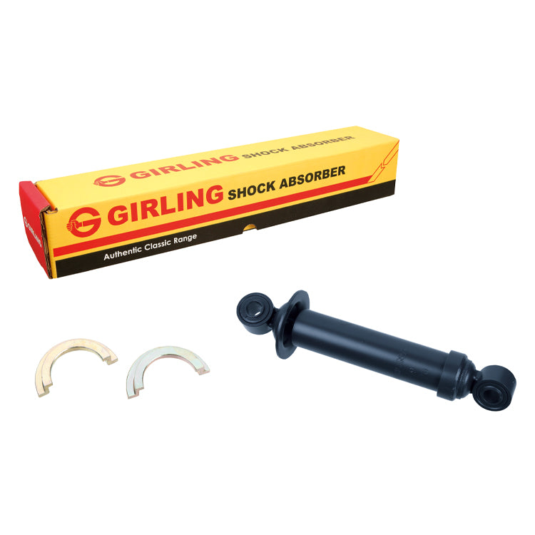 Girling Rear shock absorber original specification, bushes pre installed. Period grey/blue colour.