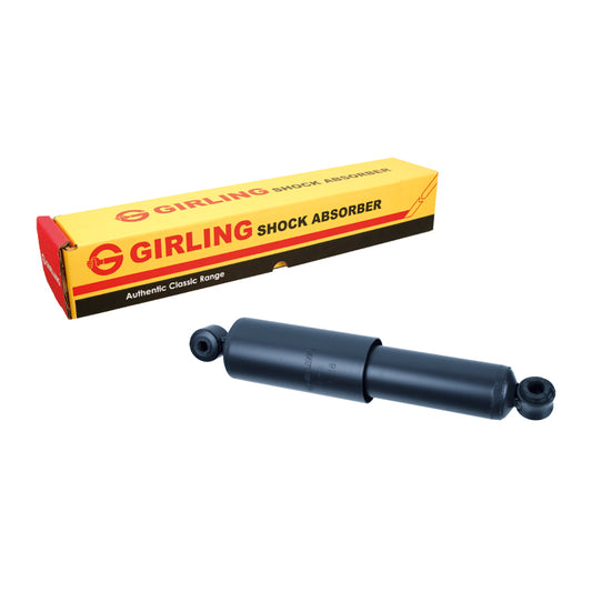 Girling Front shock absorber original specification. Bushes pre installed. Period grey/blue colour.