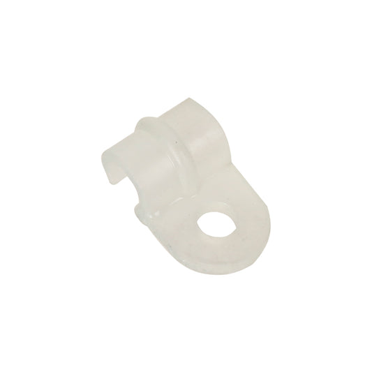 Vacuum Pipe Clip, Vacuum Pipe Clip, Plastic. Screw Mounted Single Type, 1/4"