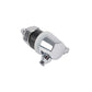 Windscreen Washer Jet, Dual, Windscreen Washer Jet - Dual Nozzle, Chrome, Supplied With Nut And Mounting Pad