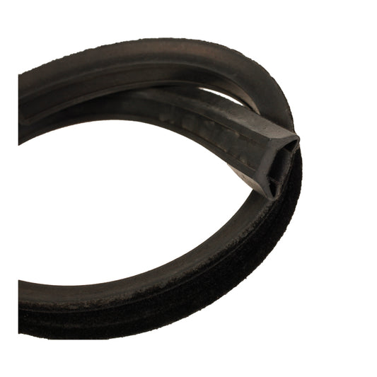 Window Frame Channel Rubber / M, Window Frame Channel Rubber - Sold Per Metre, Velvet Backed Rubber