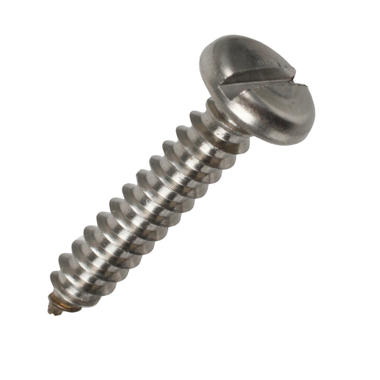 Stainless Steel Self Tapping Screw, Stainless Steel Self Tapping Screw, Slotted - #10 X 1"