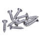 Trim Screw Pack 1/2", Packet Of 10 Trim Screws - Stainless Steel, Slotted Raised Countersunk, #4 X 1/2"