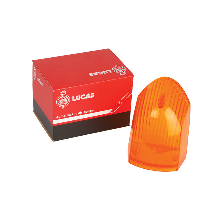 Lucas L783 rear lamp indicator lens. Amber