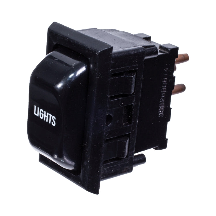 Lucas 159sa rocker switch, Lights on cover, 3 position switch. Fits Jensen Interceptor / Healey.