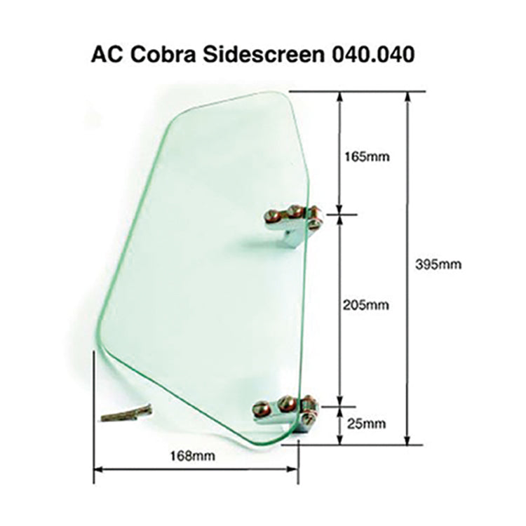 AC Cobra Side Screen - Toughened Glass